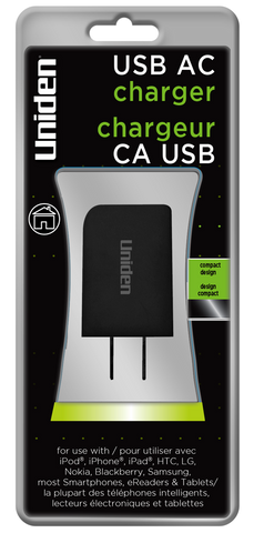 Uniden 1 Amp. USB AC Charger