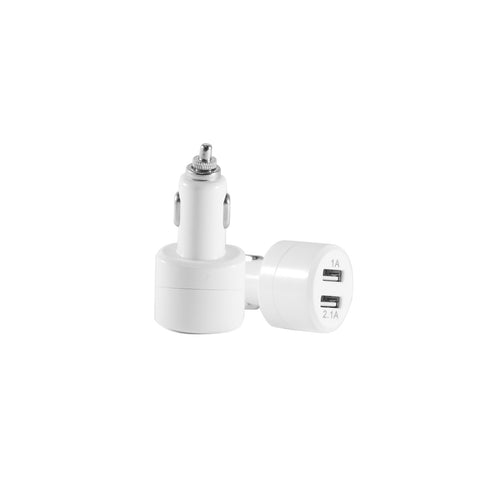 USB Car Charger W/Dual Port (1A & 2.1A) (100 Case Count)