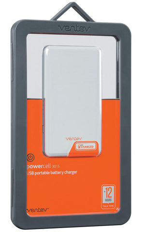 Ventev Powercell 3015 - 3000mAh 1 USB Port Battery & Charger