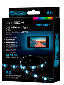 USB LED TV Mood Light - Reduce Eye Strain with a Cool Glow!