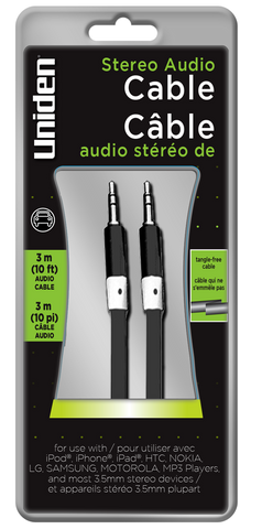 Uniden 10ft. 3.5mm To 3.5mm Flat Stereo Audio Cable