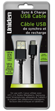 Uniden Micro USB 6ft. Fabric Sync & Charge Cable