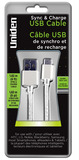Uniden Micro USB 6ft. Fabric Sync & Charge Cable