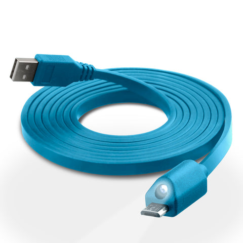 Lighted Micro USB Charge & Sync Cable with Capacitive Touch Control