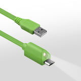 Lighted Micro USB Charge & Sync Cable with Capacitive Touch Control