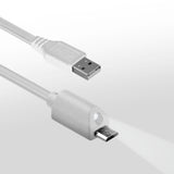 Lighted Micro USB Charge & Sync Cable with Capacitive Touch Control