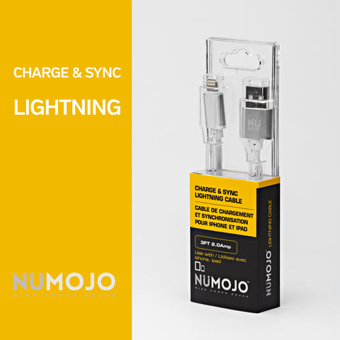 NUMOJO CHARGE & SYNC LIGHTNING CABLE