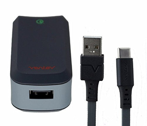 Ventev Wallport Q1200 Wall Charger w/USB Type-C Cable
