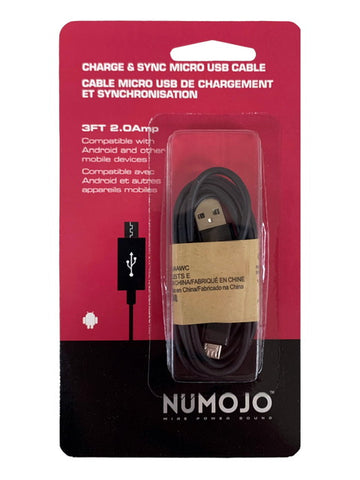 NUMOJO CHARGE & SYNC MICRO USB CABLE (new packaging)